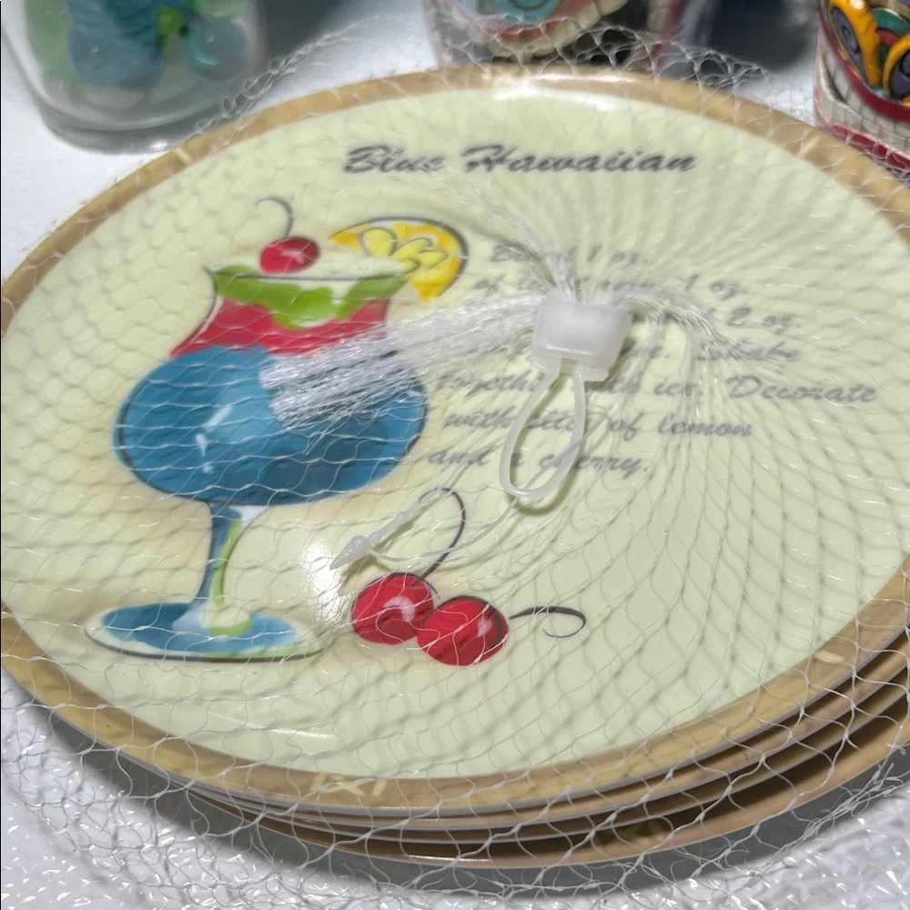 Colorful Barware and Tablecloth Party Supplies Set
